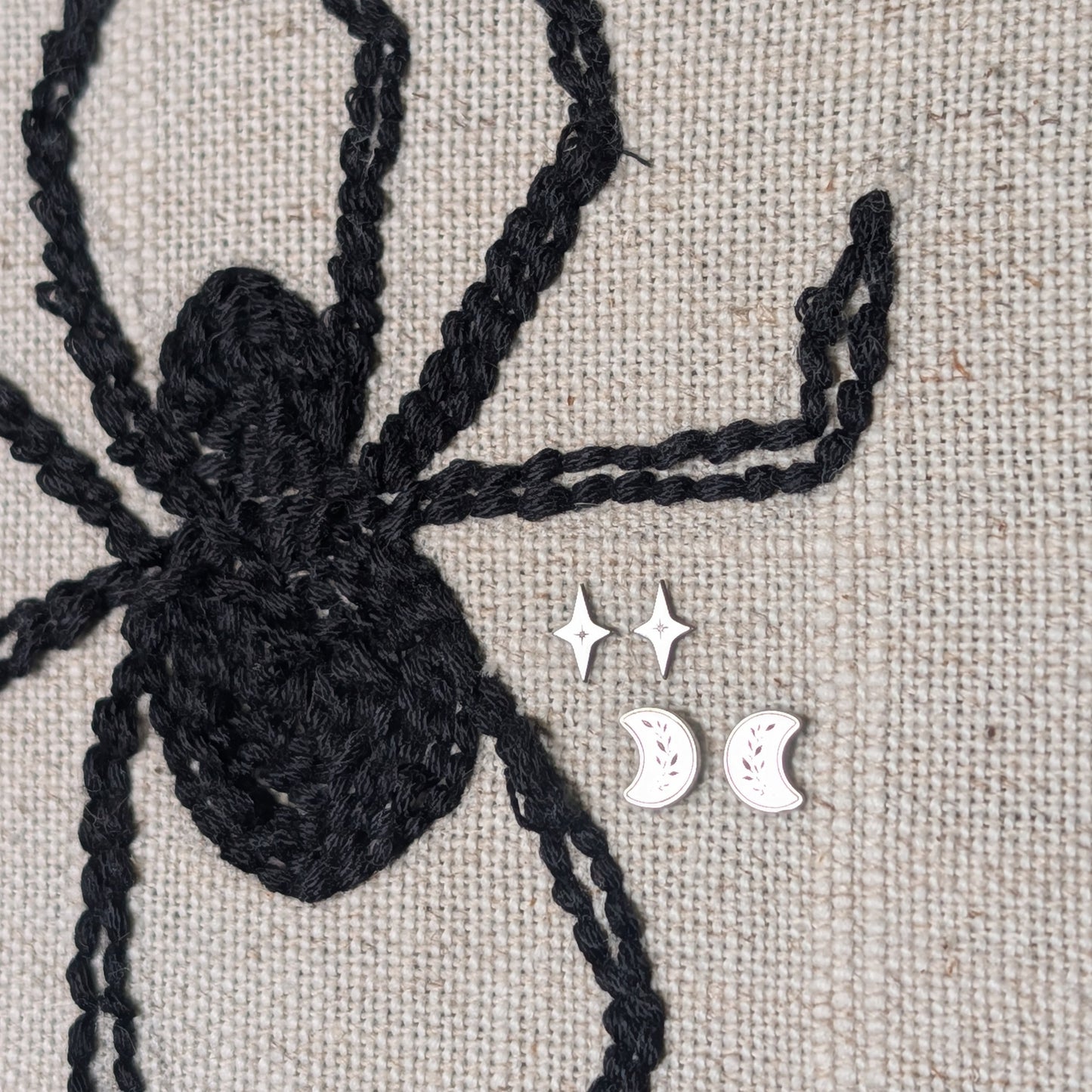 Sterling Silver Celestial Studs