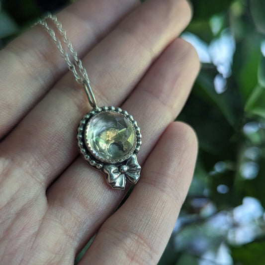 925 Sterling Silver Moon Princess Pendant Necklace - 18"