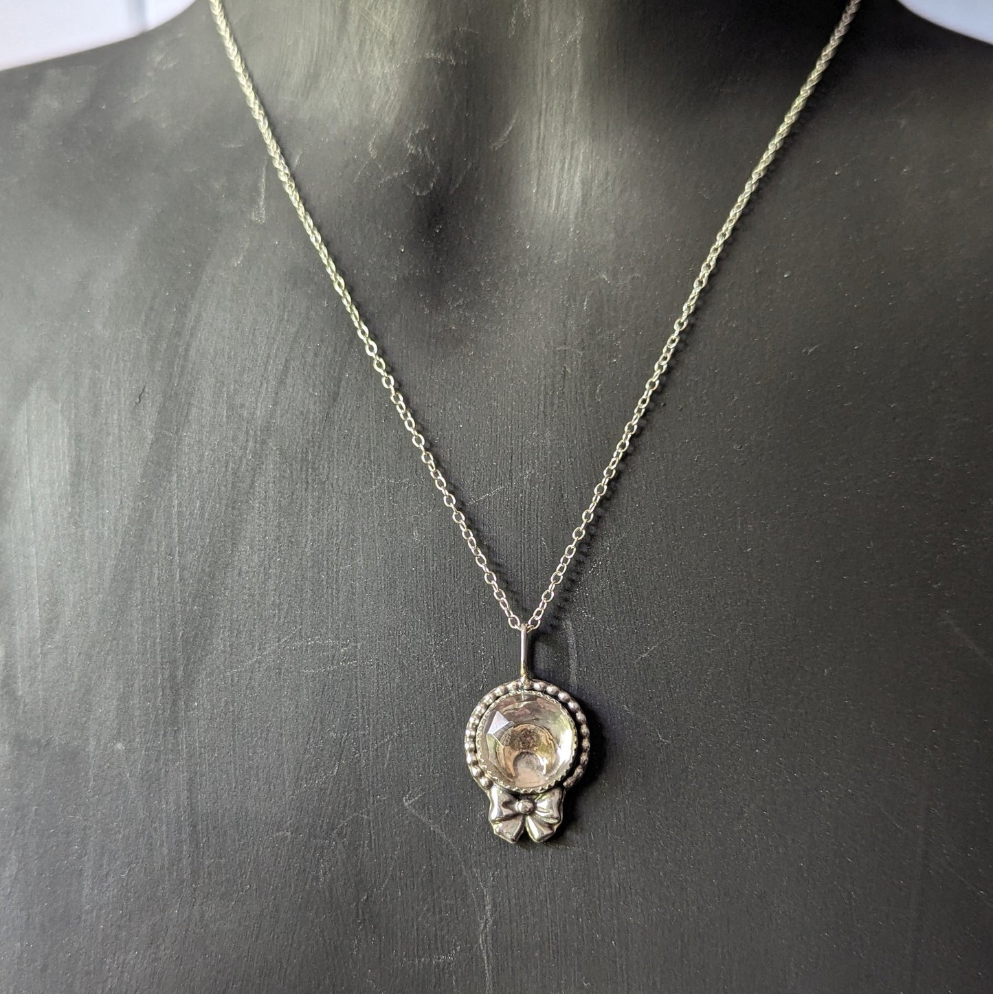 925 Sterling Silver Moon Princess Pendant Necklace - 18"