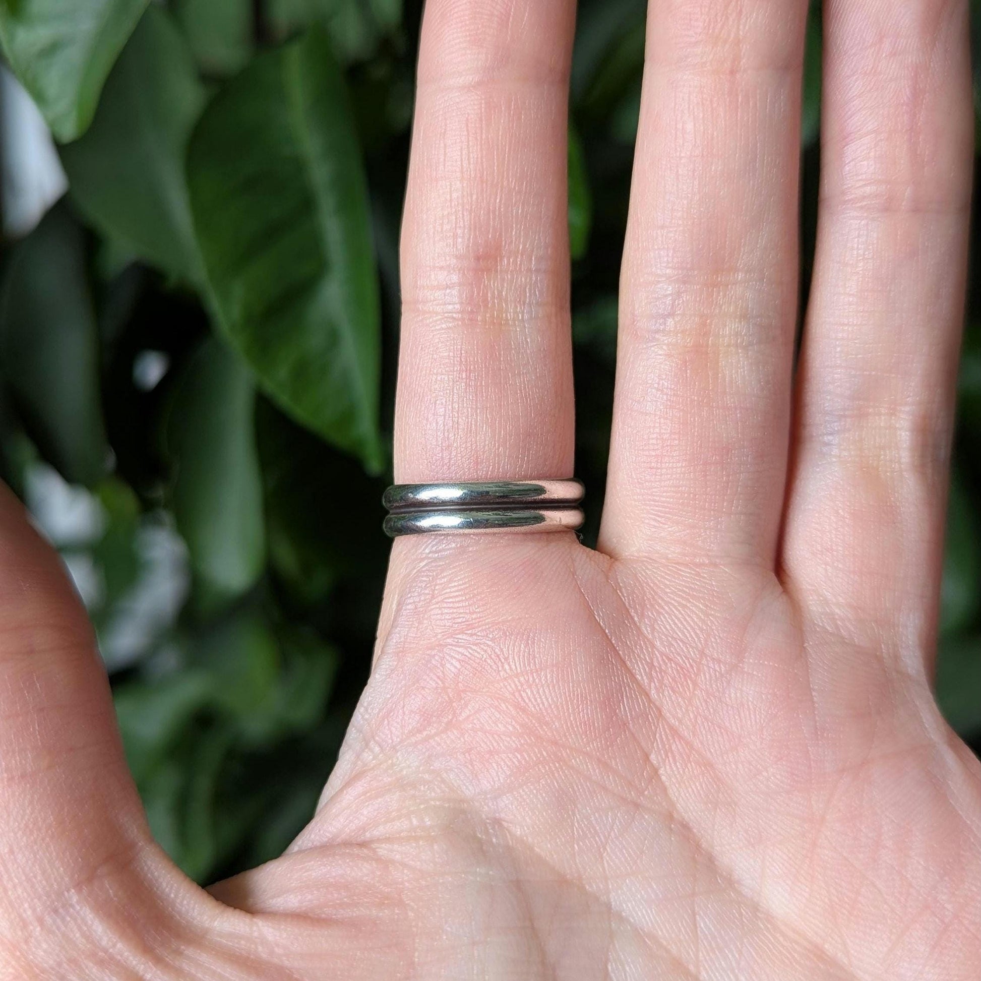 925 Sterling Silver Double Point Chevron Wishbone Ring | US/CA Size 7.5