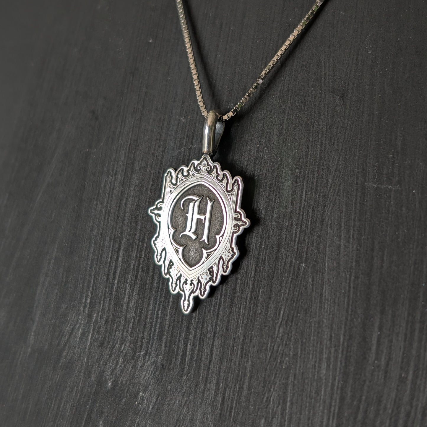 Sterling Silver Initial Pendant Necklace