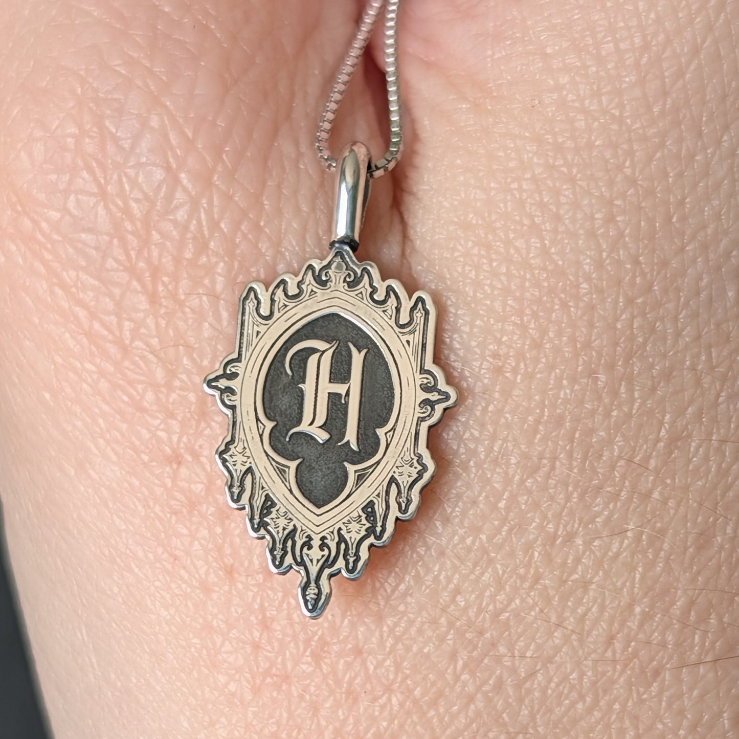 Sterling Silver Initial Pendant Necklace
