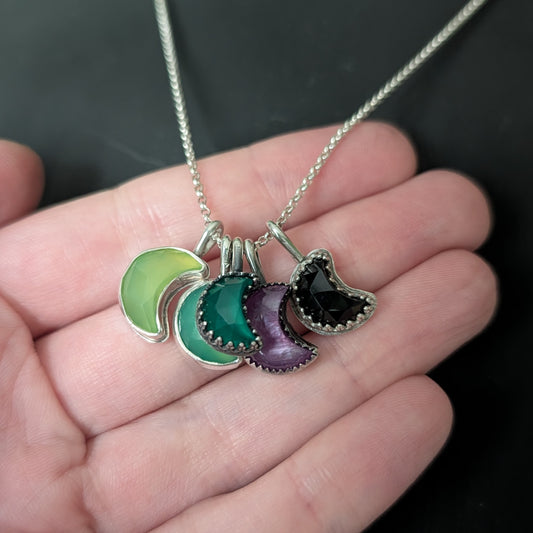 Sterling Silver Little Mini Moons
