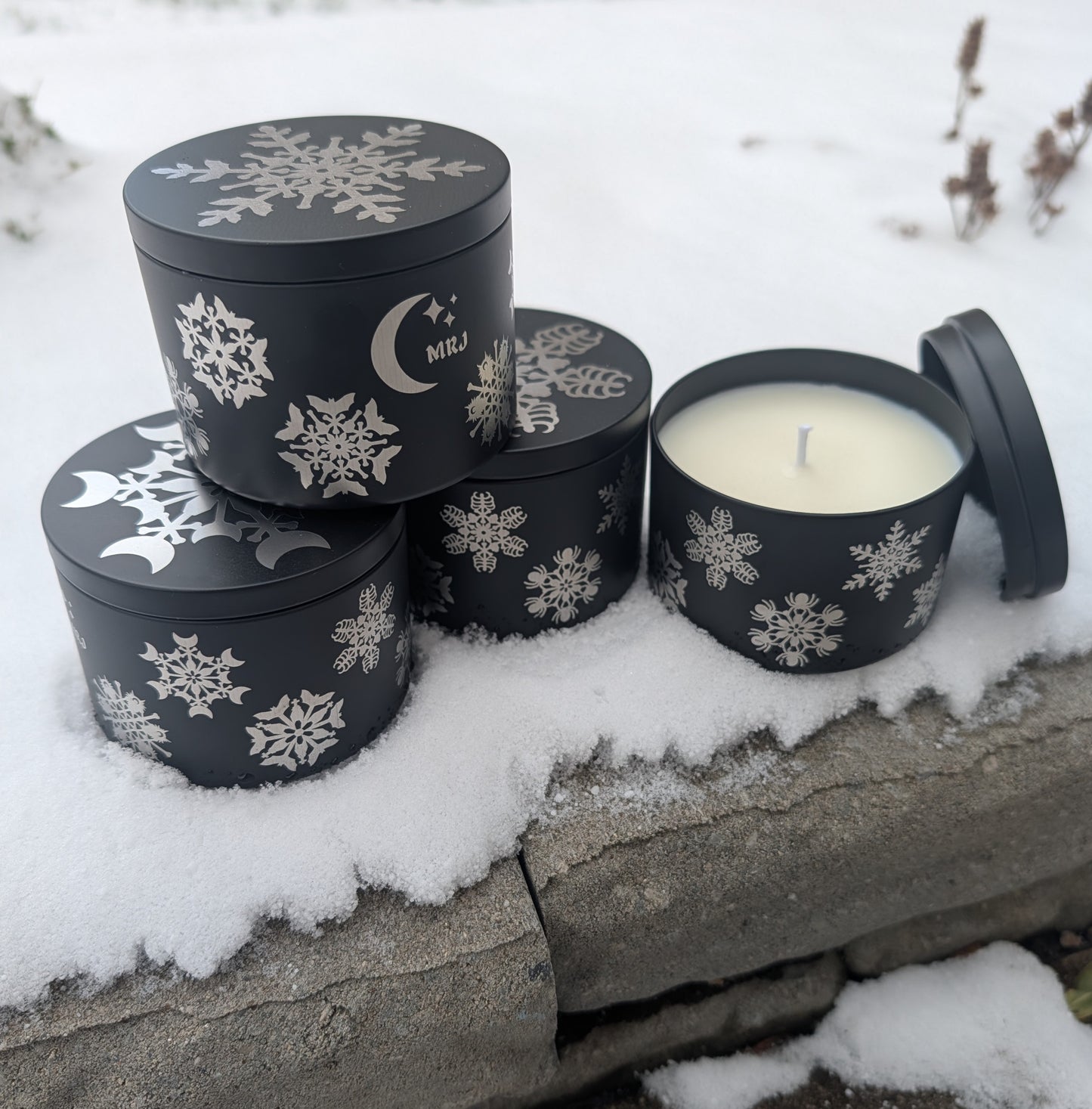 Snowed In - Gothic Snowflake Candle Collection