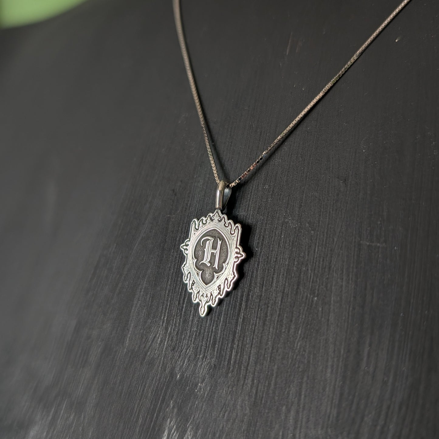 Sterling Silver Initial Pendant Necklace
