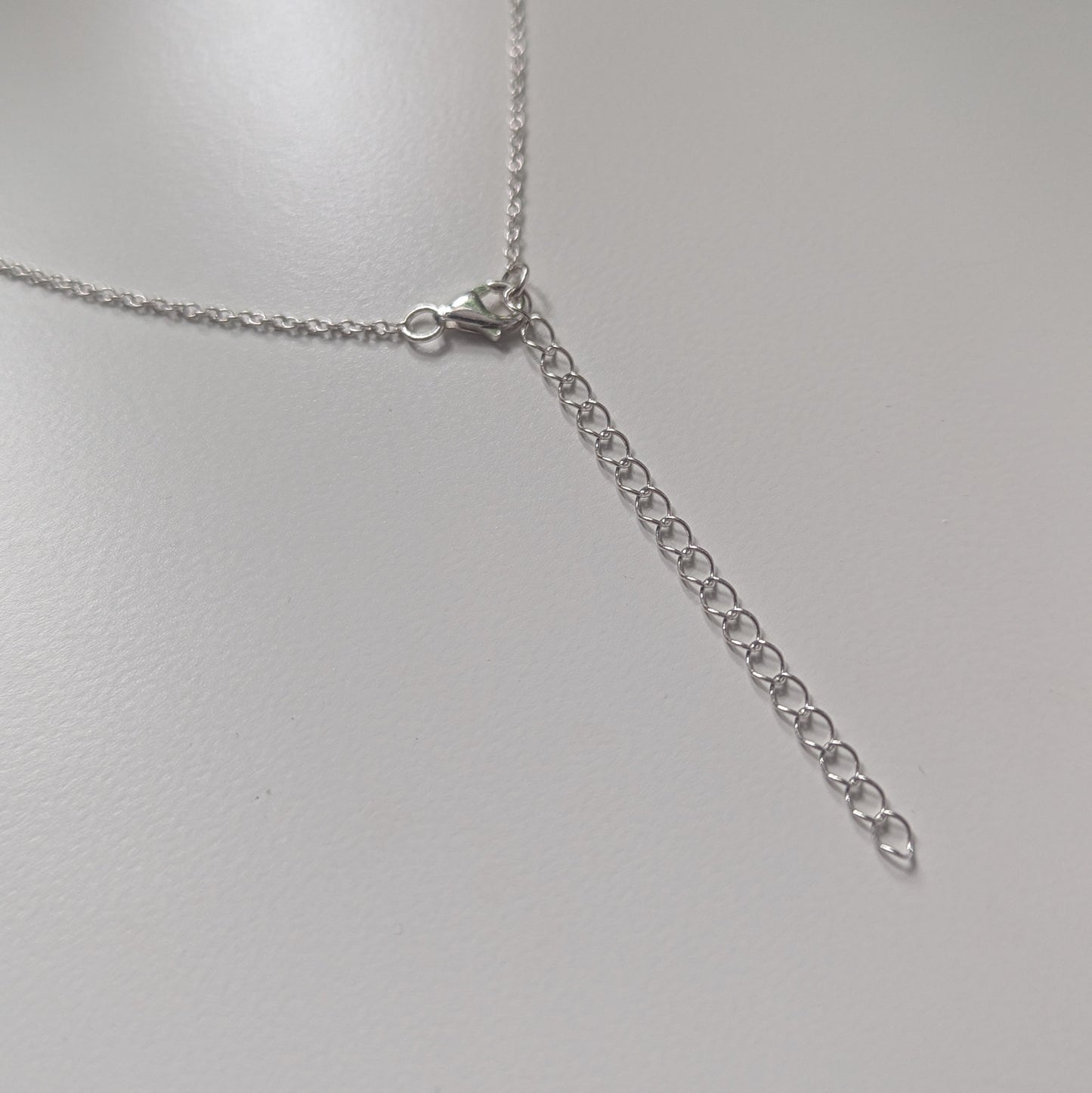 925 Sterling Silver Dainty Herkimer Diamond Choker Necklace | 14-16"