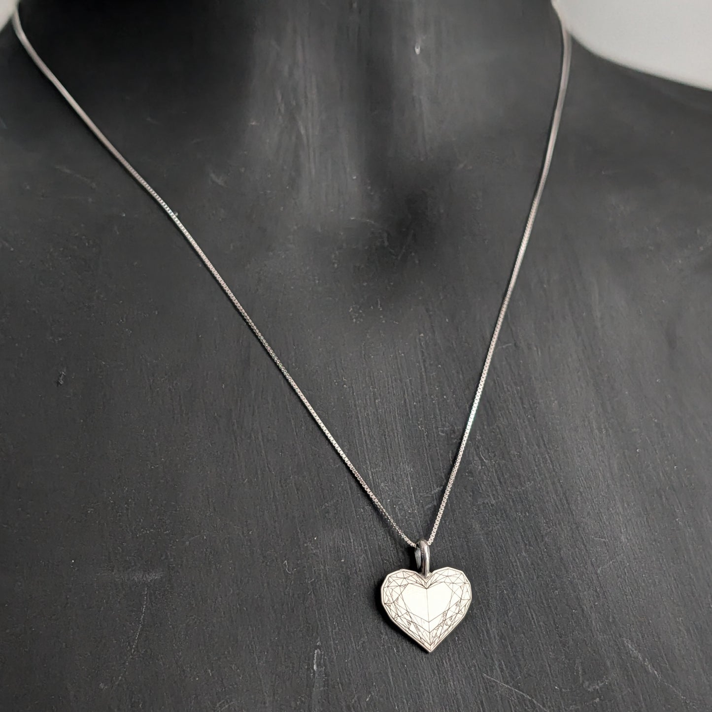 Sterling Silver Heart Pendant Necklace