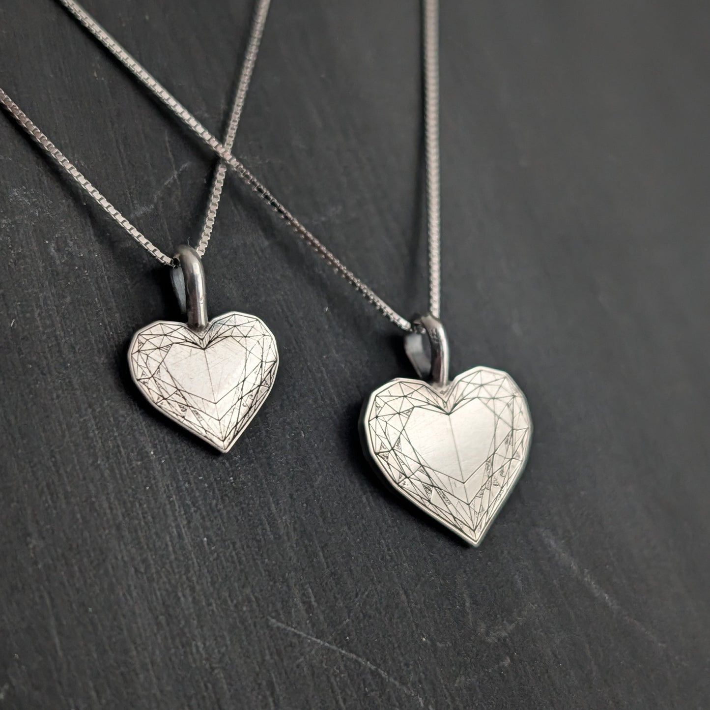 Sterling Silver Heart Pendant Necklace