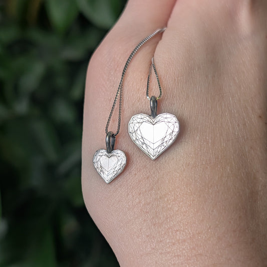 Sterling Silver Heart Pendant Necklace