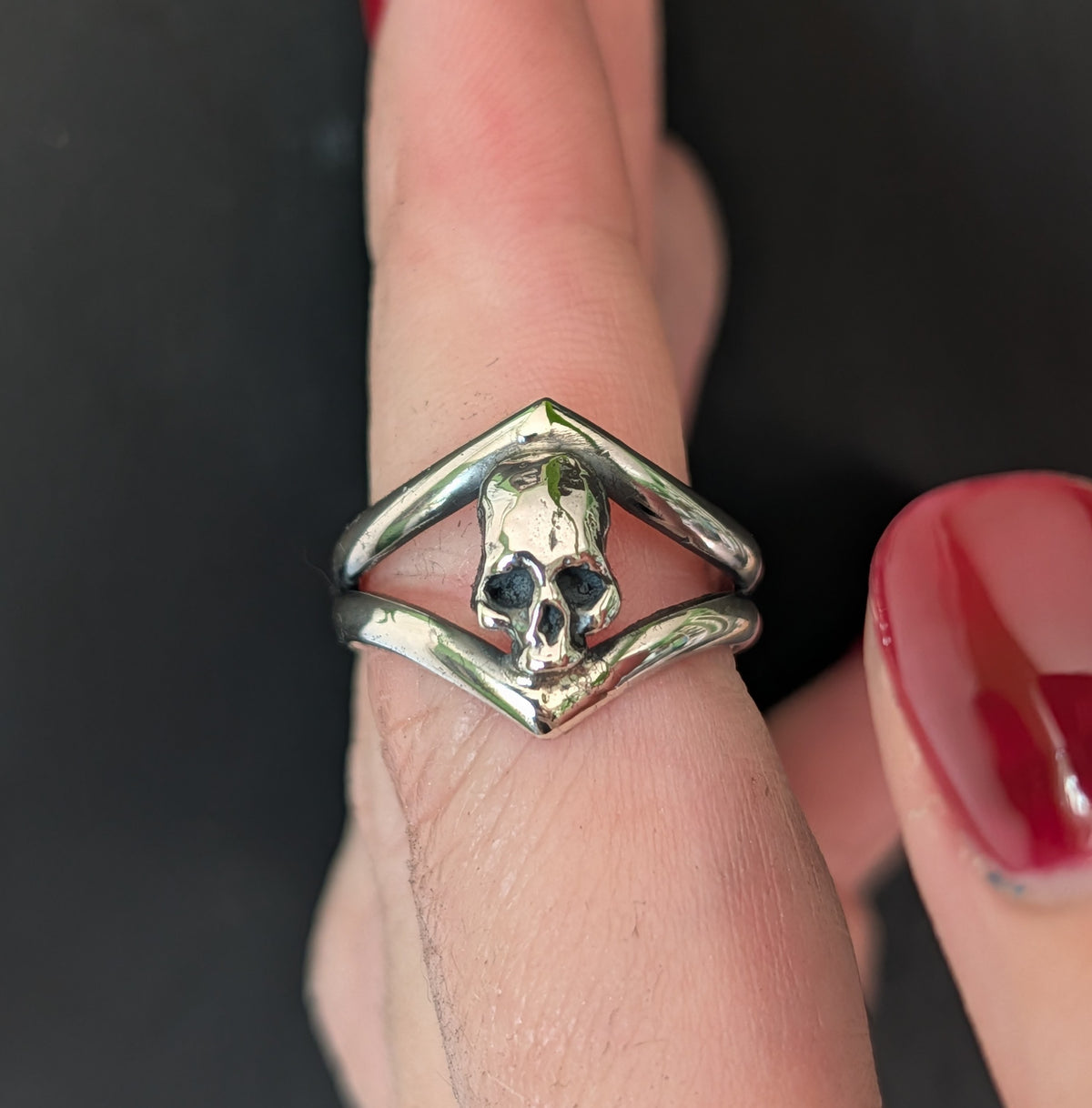 Large Skully Ring