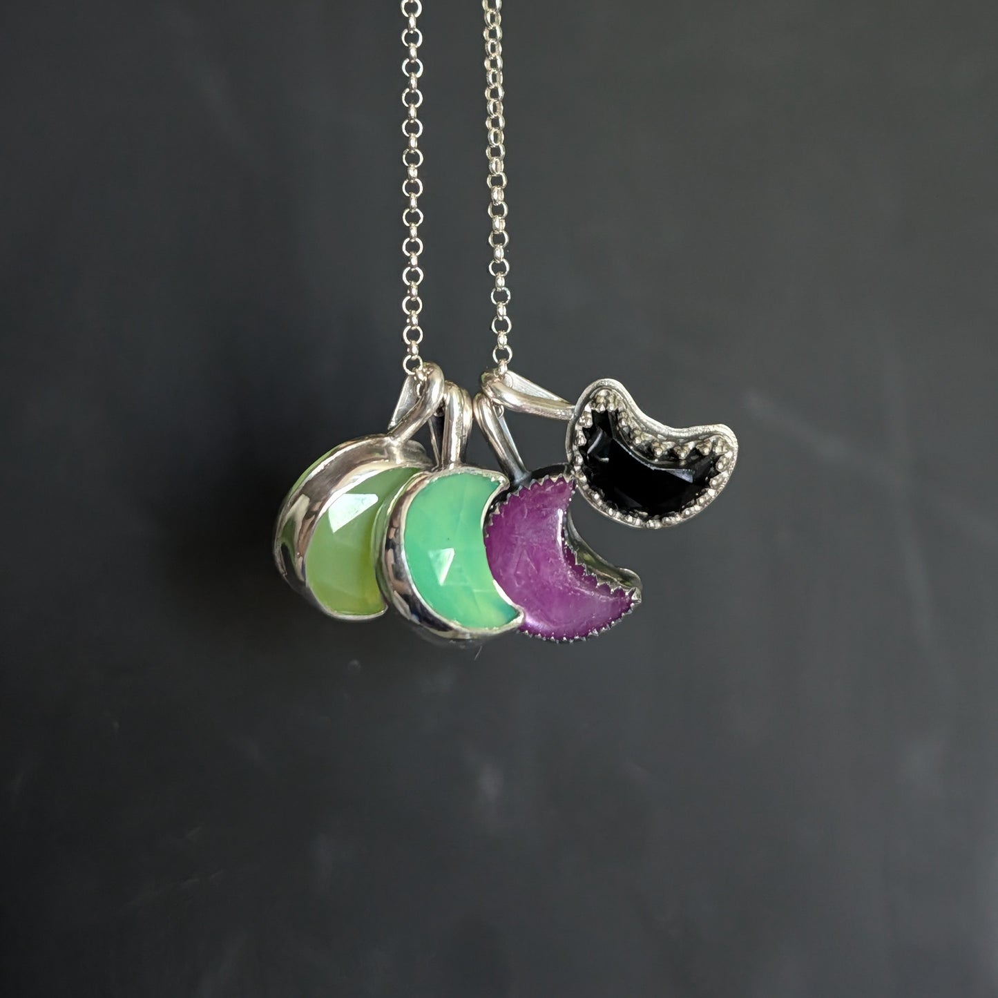 Sterling Silver Little Mini Moons
