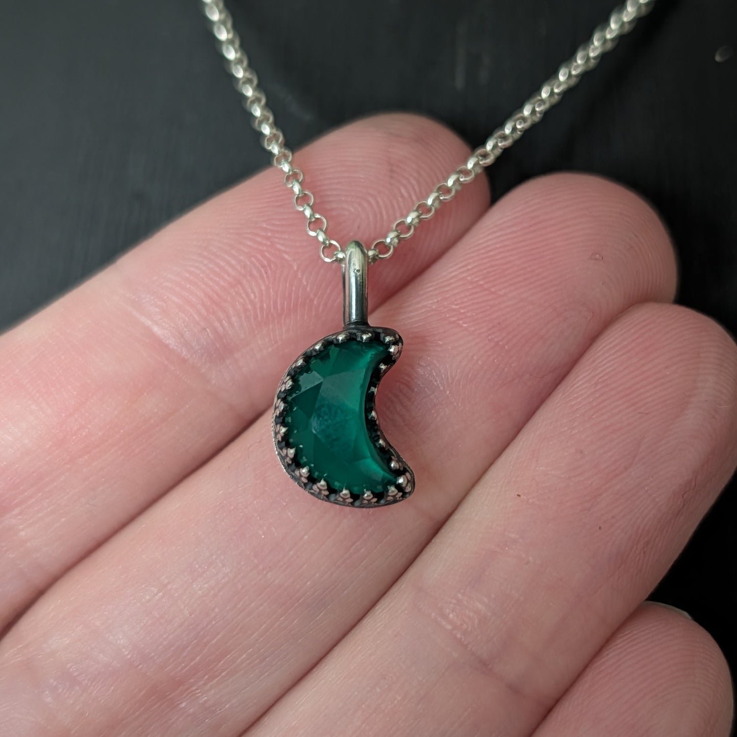 Sterling Silver Little Mini Moons