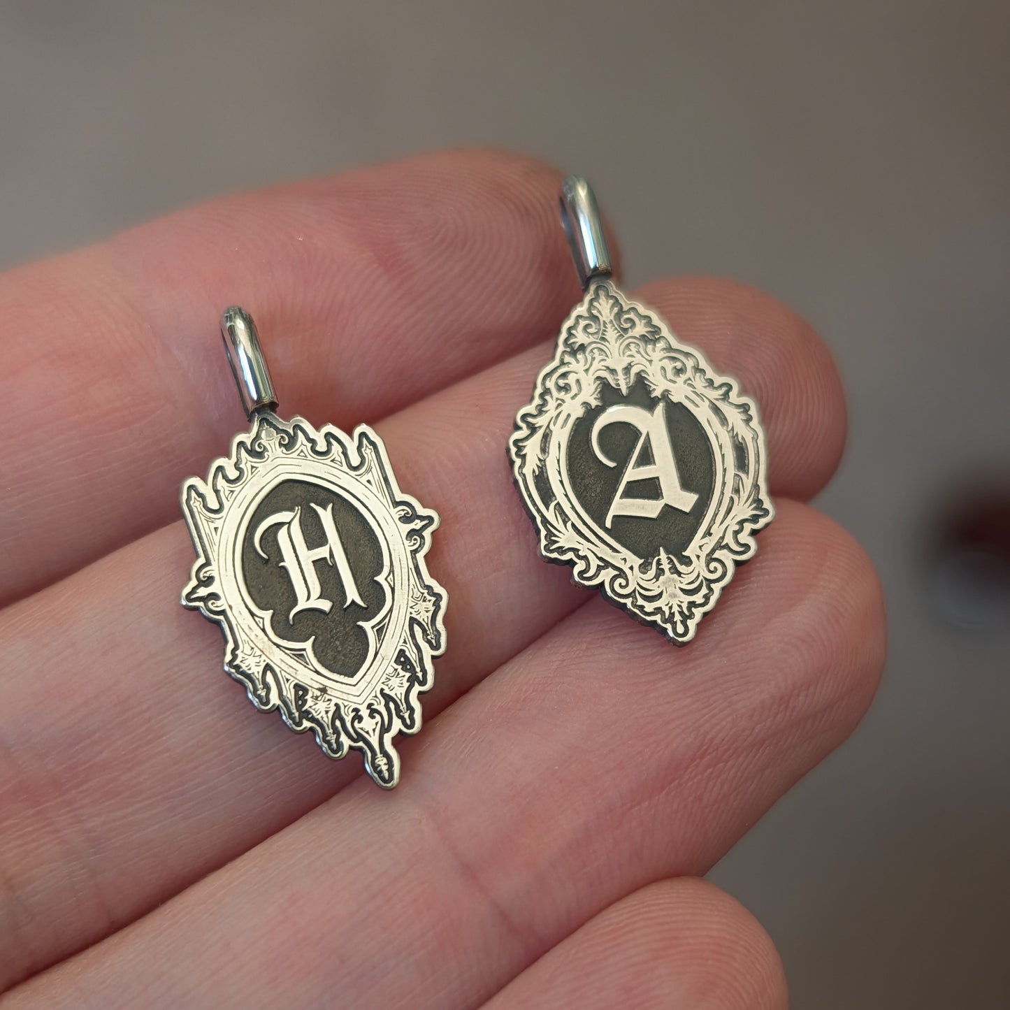 Sterling Silver Initial Pendant Necklace