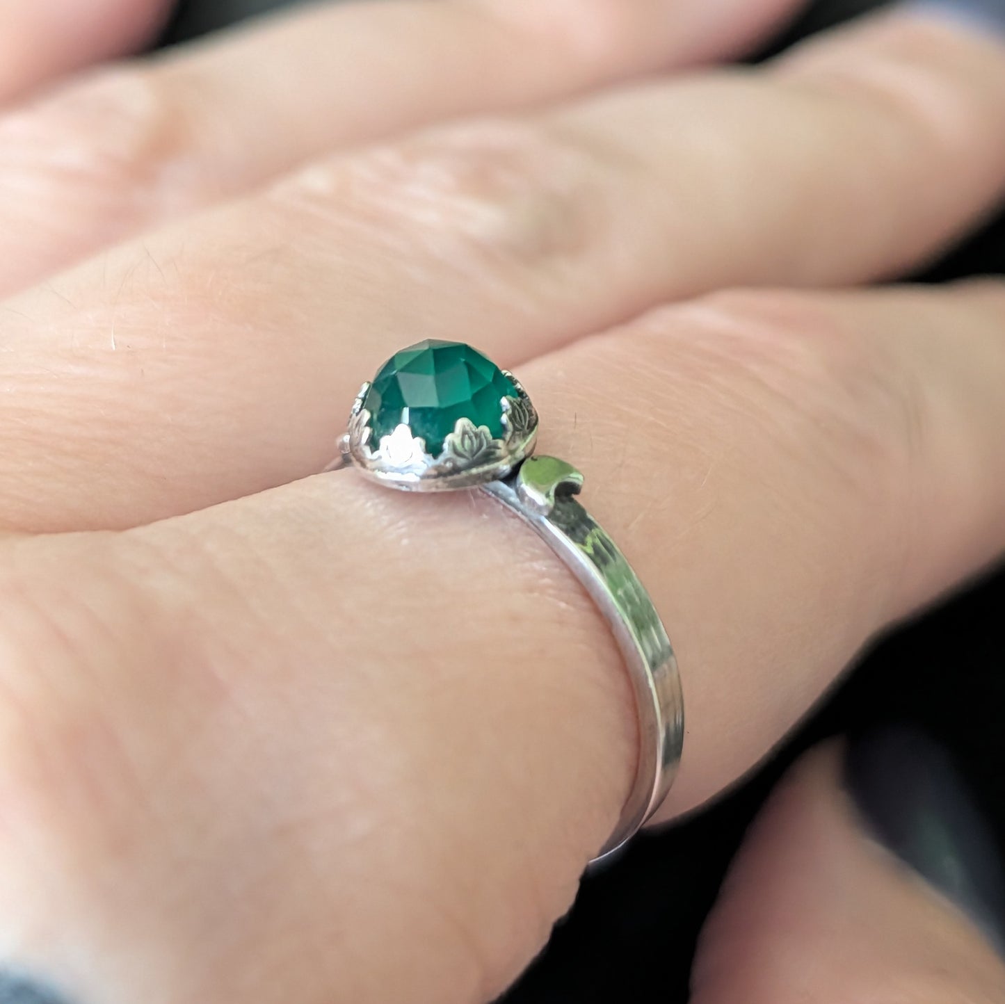 Sterling Silver Celestial Moon Phase Stacking Ring